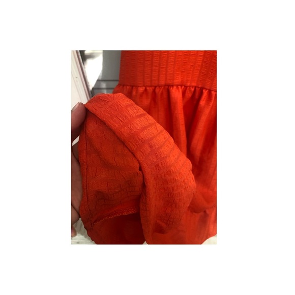 orange ruffle dress - Picture 4 of 4